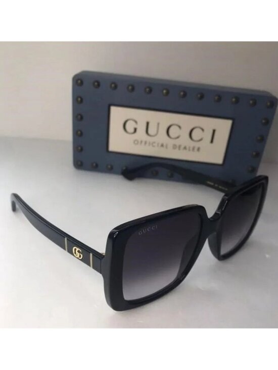 Authentic Gucci Grey Gradient Square Ladies Sunglasses GG0632S 001 main image 12